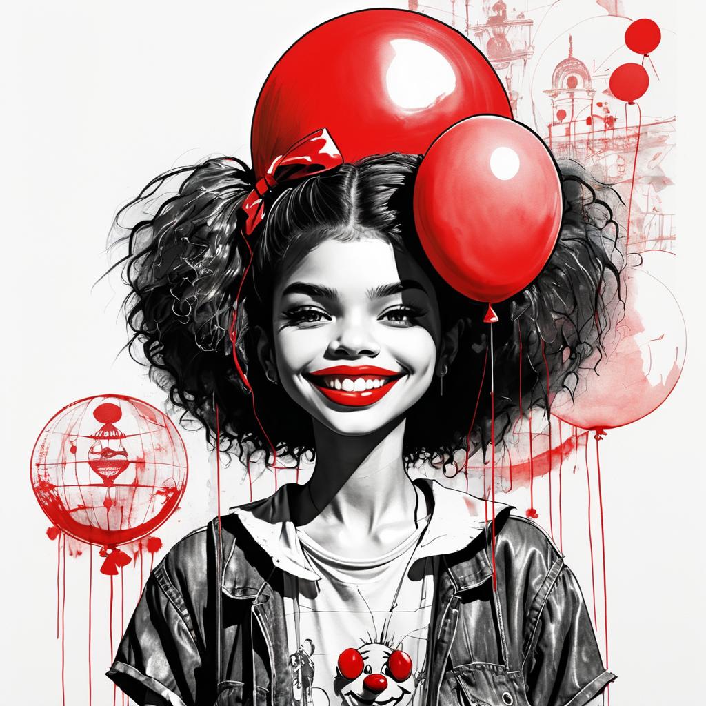 Surreal Grunge Portrait of Zendaya