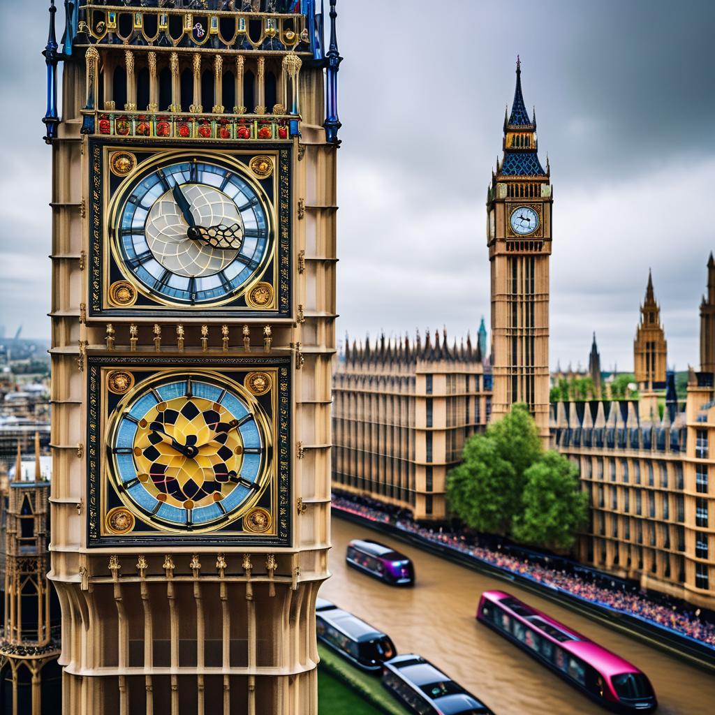 Gaudí-Inspired Big Ben in UHD