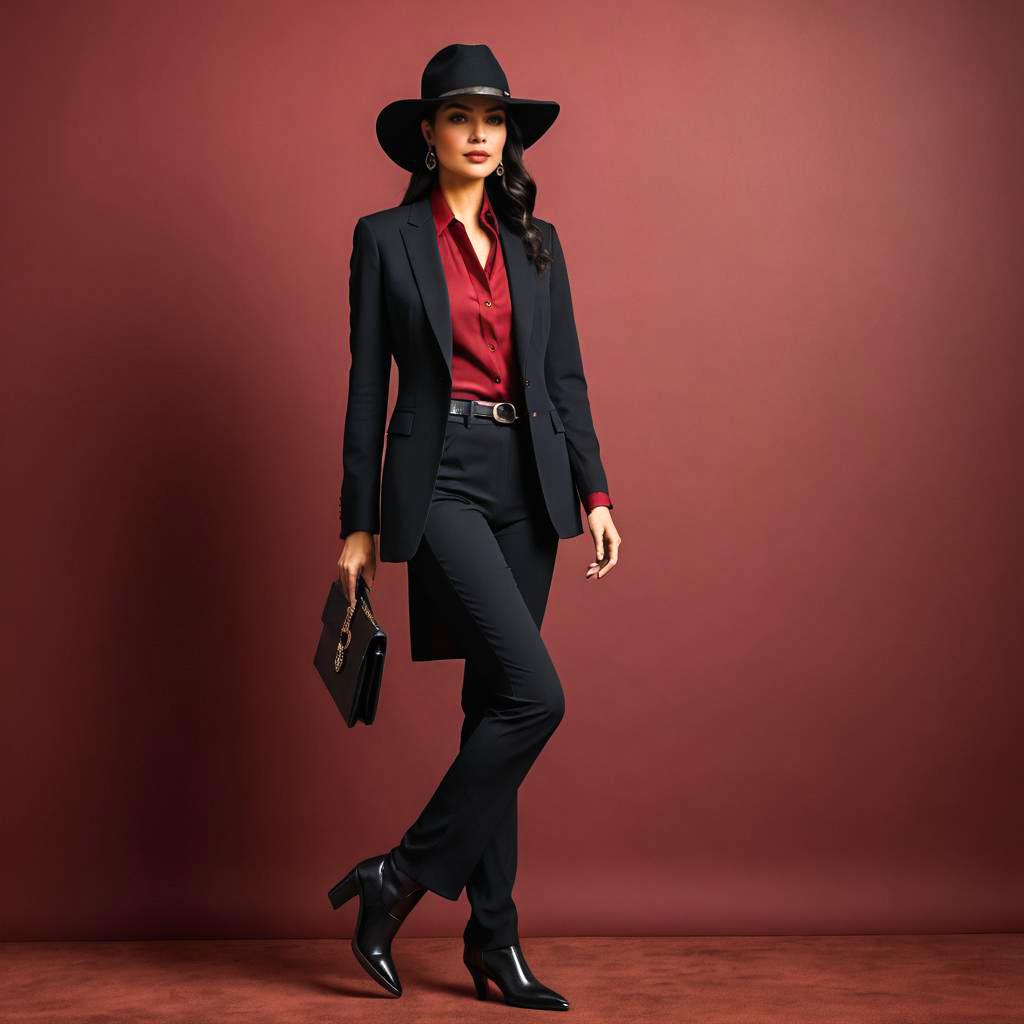 Chic Businesswoman in Sultry Cowgirl Style