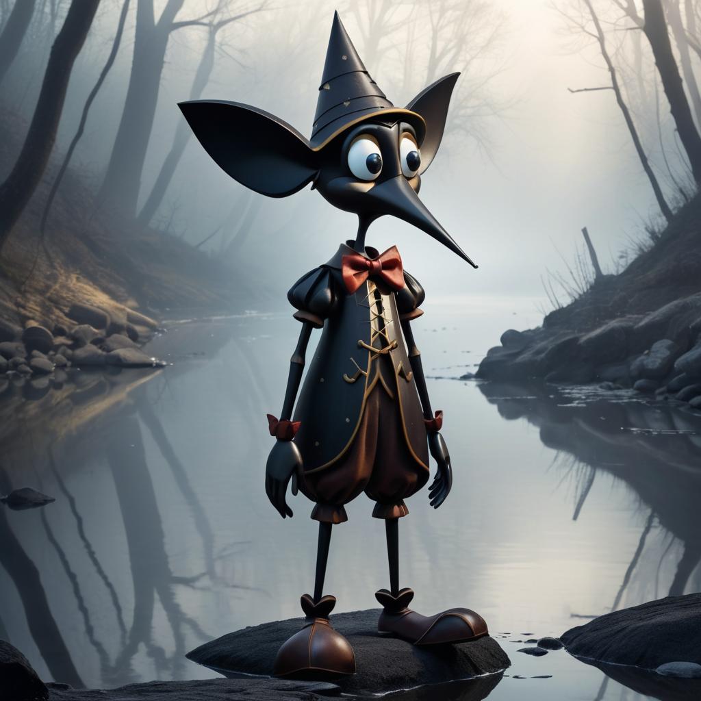 Dark and Twisted Pinocchio Concept Art