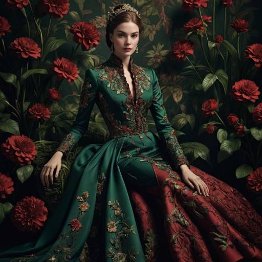 Elegant High Fashion Floral Editorial