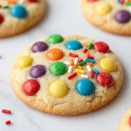 Easy Rainbow Chip White Chocolate Cookies