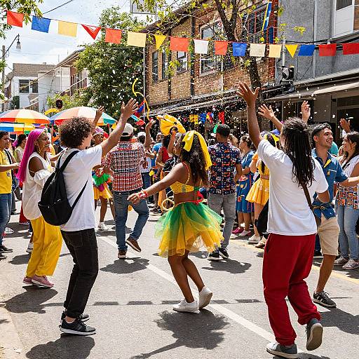 Vibrant Street Festival Celebration