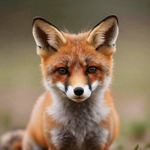 Close-up of Adorable Fox Cub