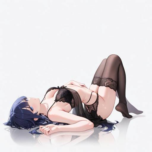 Elegant Minimalist in Lingerie Pose Elegant Minimalist in Lingerie Pose