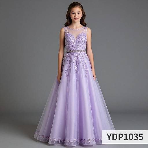 Elegant Lavender Prom Dress Showcase