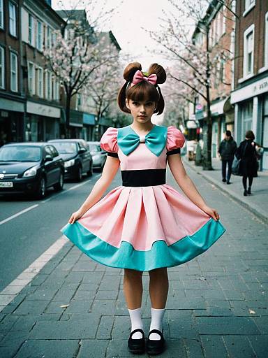 Blossom Powerpuff Street Costume