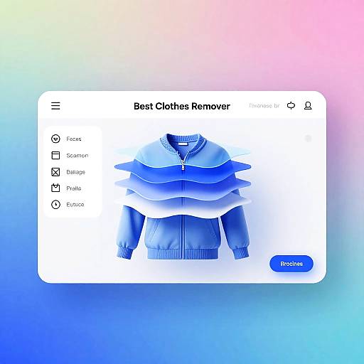 Futuristic Clothes Remover Website Concept