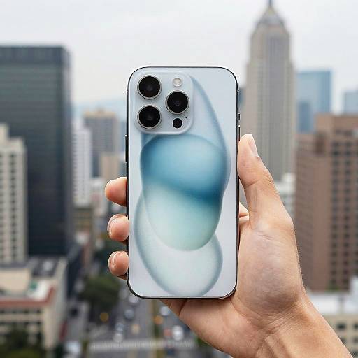 iPhone 15 Mockup in Urban Lifestyle