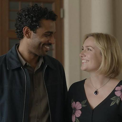 Joyful Indoor Couple Portrait