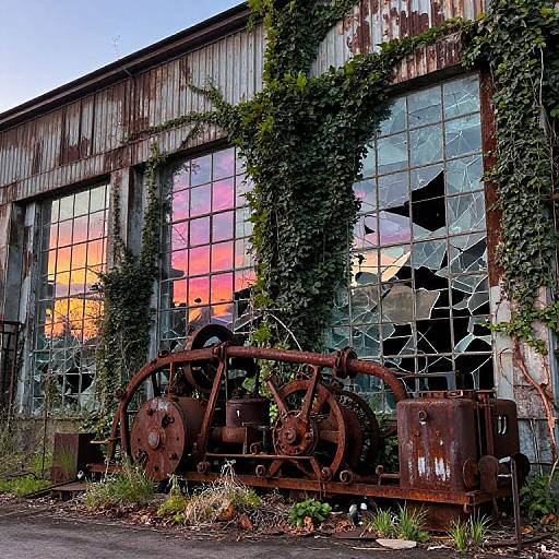 Nature Reclaims Industrial Warehouse