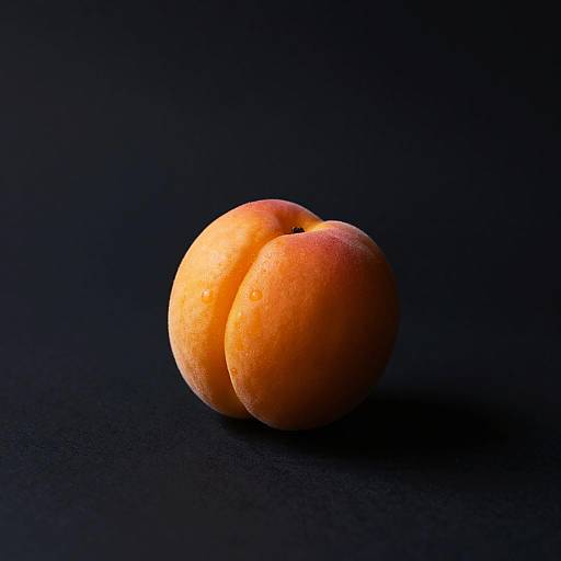 Photorealistic Glowing Apricot Still Life