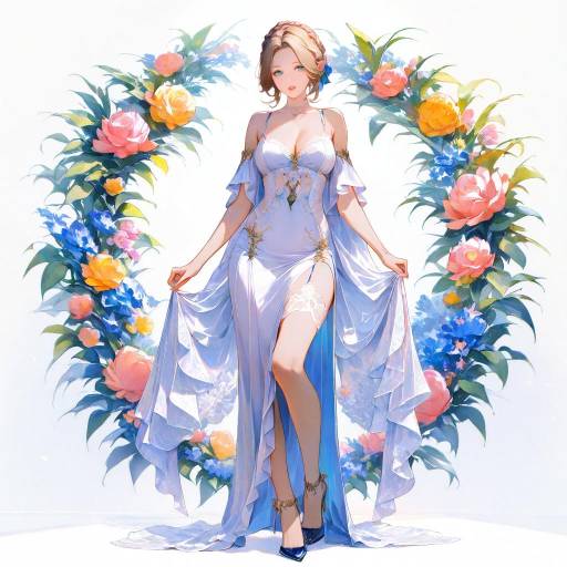 Elegant Noblewoman in Lingerie Art Elegant Noblewoman in Lingerie Art