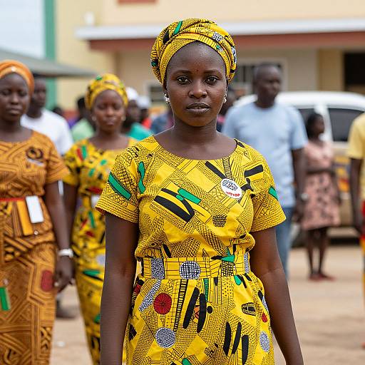 Woman in Jamaican National Costume