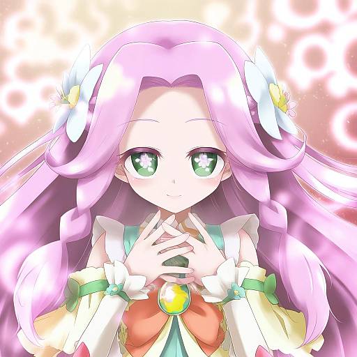 Illustration of Hanami kotoha, precure in the style of Ugatsu matsuki