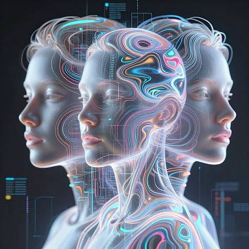 Holographic AI Digital Portraits