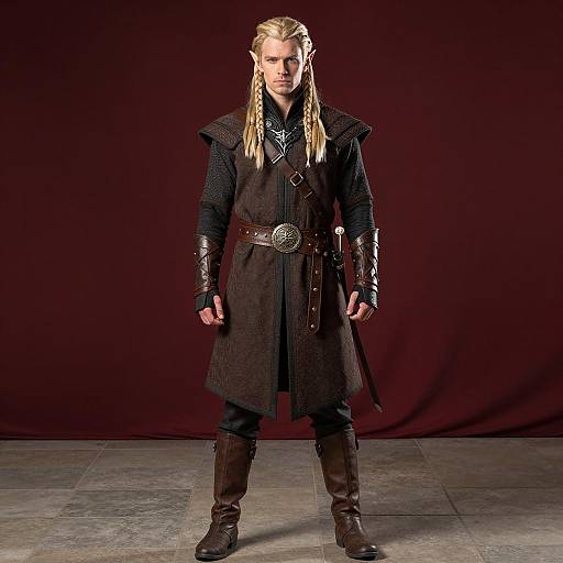 Male Elf Character in Fantasy Costume