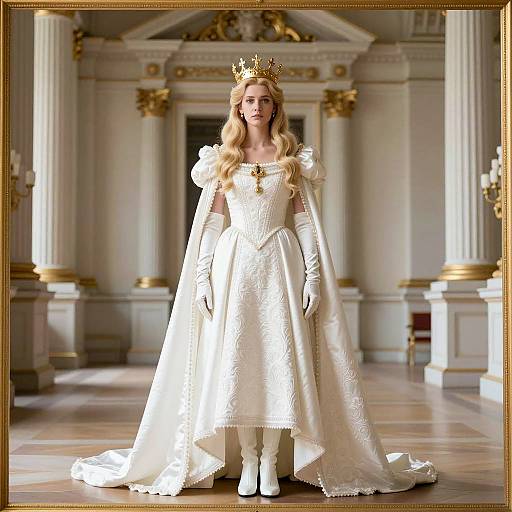 Regal White Queen in Grand Hall
