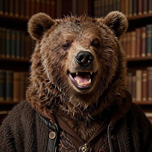 Hyper-Realistic Funny Robbie Coltrane Portrait