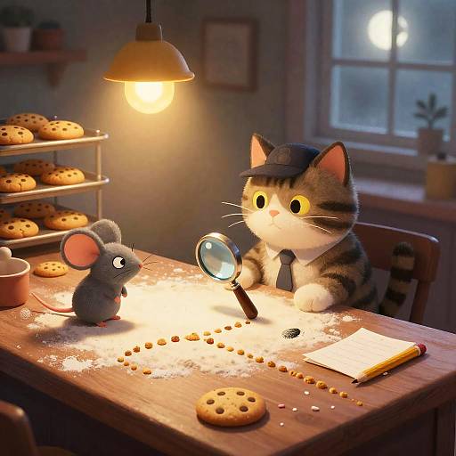 Cozy Cat Detective Cookie Mystery