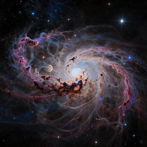 Extended Cosmic Space Scene Art