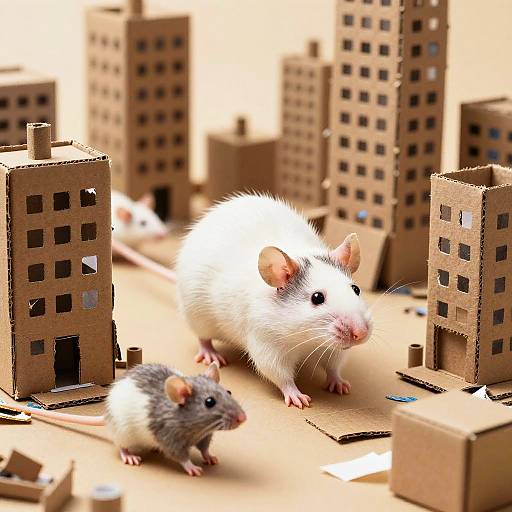 Chubby Rats in Miniature City
