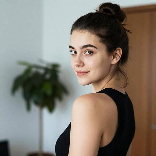 Portrait of a Young Woman with Nature