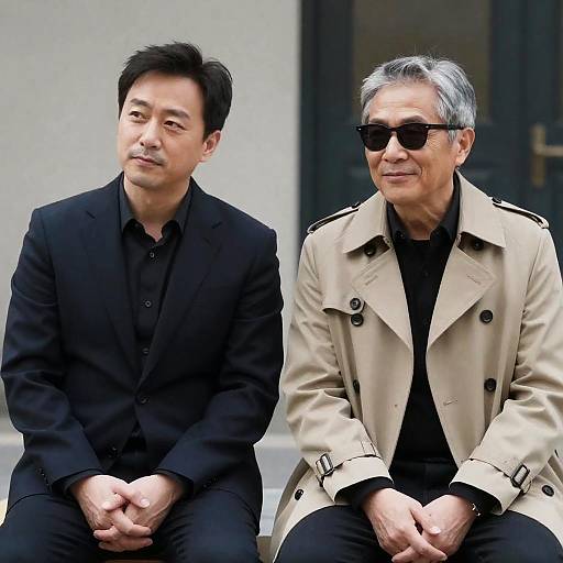 Casual Portrait of Two Men Together