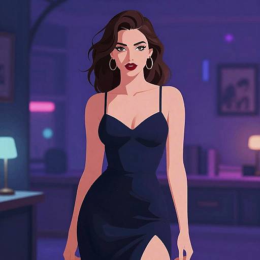 Erotic Woman Illustration Fusion Art