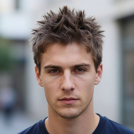 Candid Portrait of Fit European Man