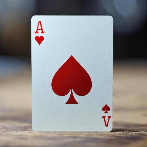 Blurry Still Life of Ace Playing Cards