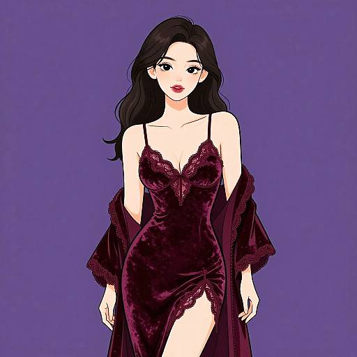 Romantic Velvet Boudoir Elegance