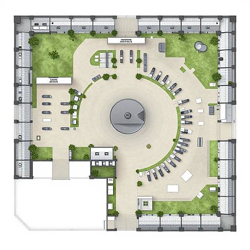Detailed Aerial Prison Floor Plan