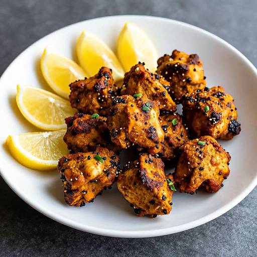 Delicious Chicken Chapli Kabab with Lemon