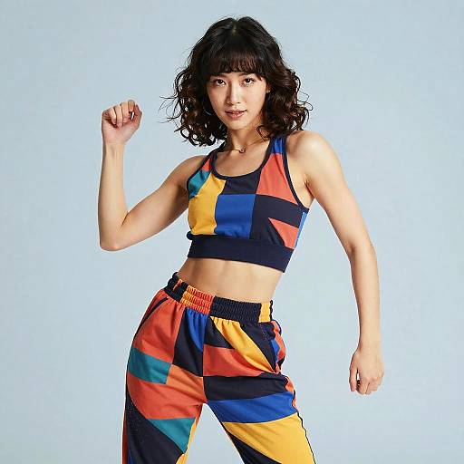 80s Step Aerobics Champion Photoshoot