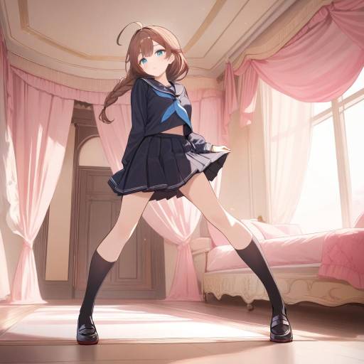 Playful Admiral Kancolle in Serafuku