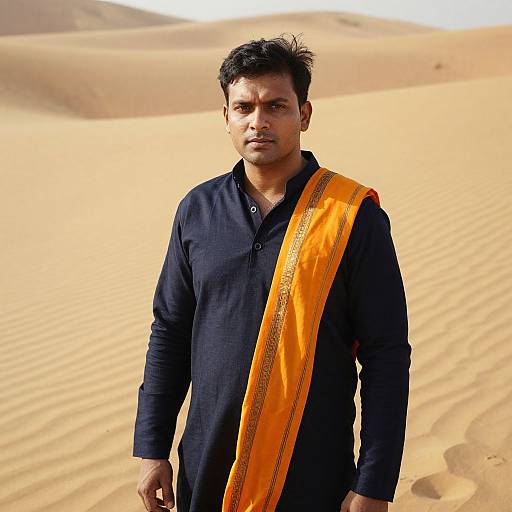 Man in Traditional Indian Attire