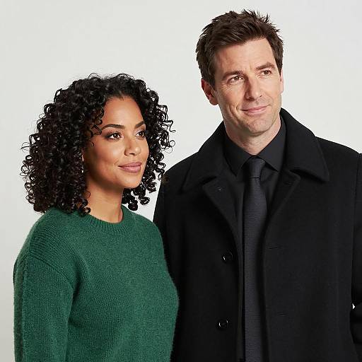 Casual Portrait of Two Smiling Individuals