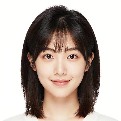 Digital Portrait of Young Asian Woman