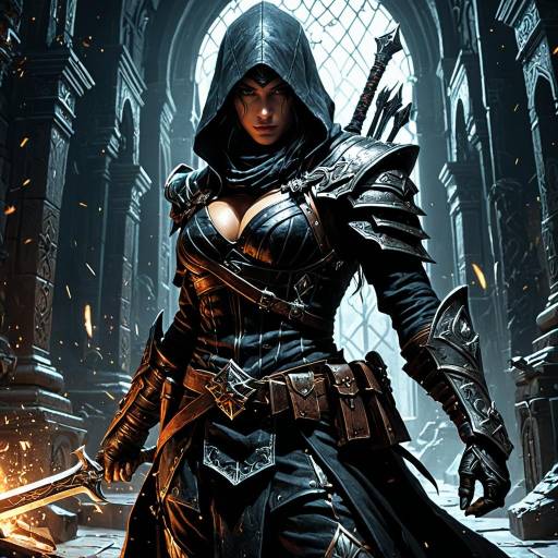 Arcane Assassin in Dark Fantasy Realism