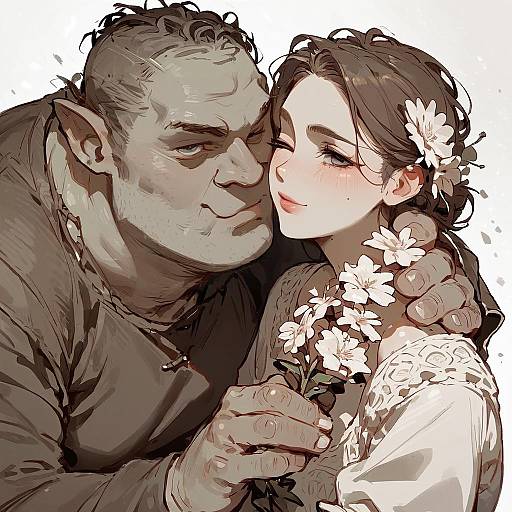 Furry Anime Kiss with Shrek Theme