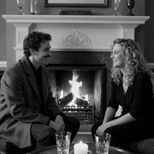 Cozy Intimate Moments by the Fire