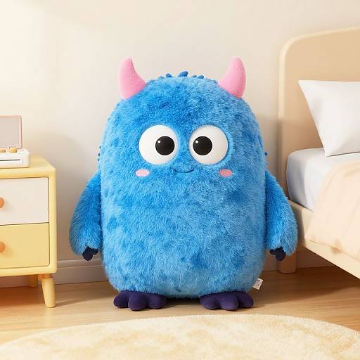 Blue Kawaii Shadow Monster Plush Toy