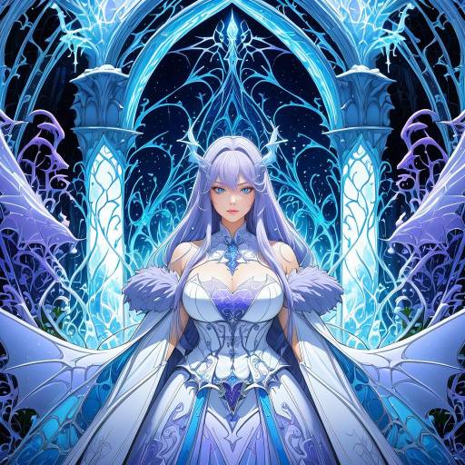 Elegant Mage in Fantasy Palace Garden
