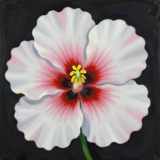 Vibrant Modernist Floral Illustration