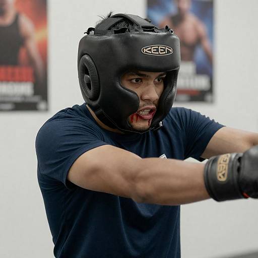 Intense Boxer Portrait with Unique Details