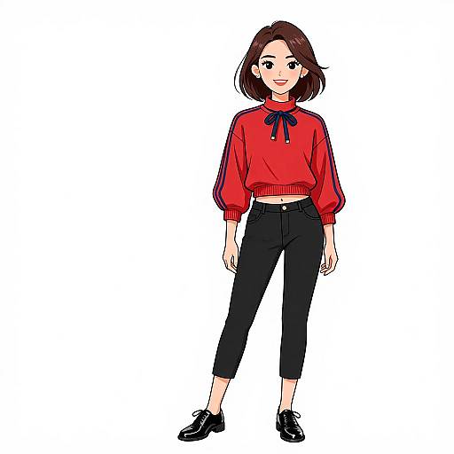 Sporty Chic Woman Smiling Portrait