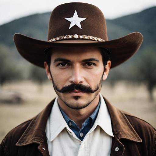 Stylish Cowboy Costume Portrait