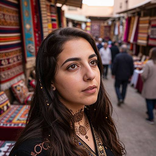 Portrait of Enigmatic Middle Eastern Woman
