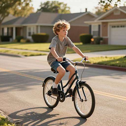 Nostalgic Suburban Bicycle Ride